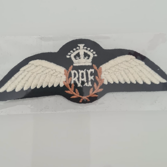 RAF Cloth King Crown Badge